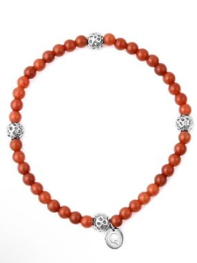 Red Jade Bead Bracelet
